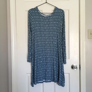 Old Navy Long Sleeve Swing Dress